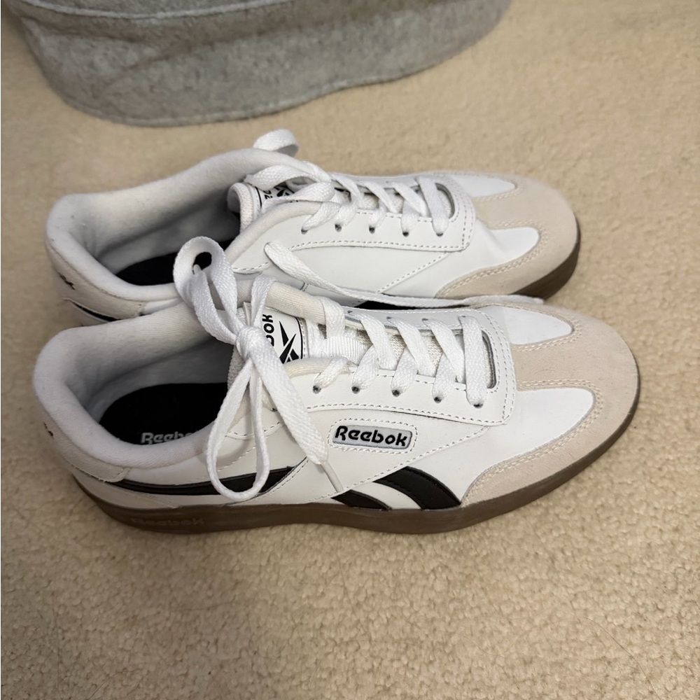 Reebok Women’s White and Black Classic Sneakers